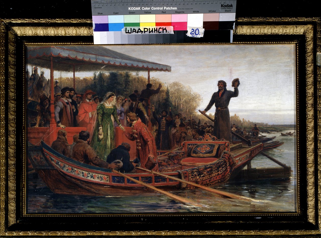 Přijetí velkovévodkyně (Recepce carevny). Obraz Feodor Andrejevič Bronnikov (1827-1902), olej na plátně od Fedor Andreevich Bronnikov
