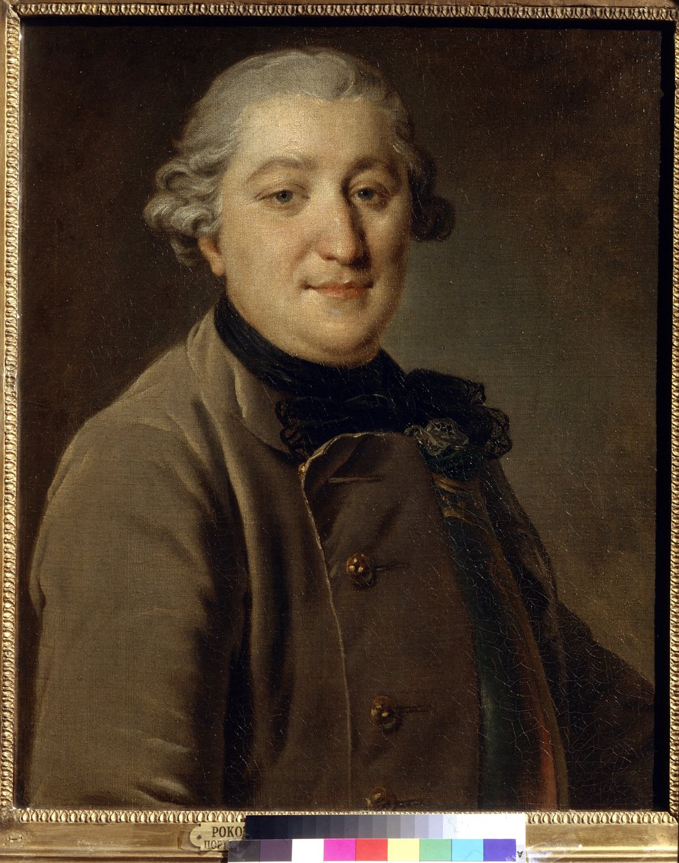 Portrét hraběte Ivana Grigorjeviče Orloffa (1738-1791) (hraběte Ivan Grigorjevič Orlov) - obraz Fjodora (Fedora nebo Fiodora) Rokotova (1735-1808), olej na plátně (59x47 cm), mezi 1762 a 1765 - Státní Treťjakovská galerie Moskva, Rusko) od Fedor Stepanovich Rokotov