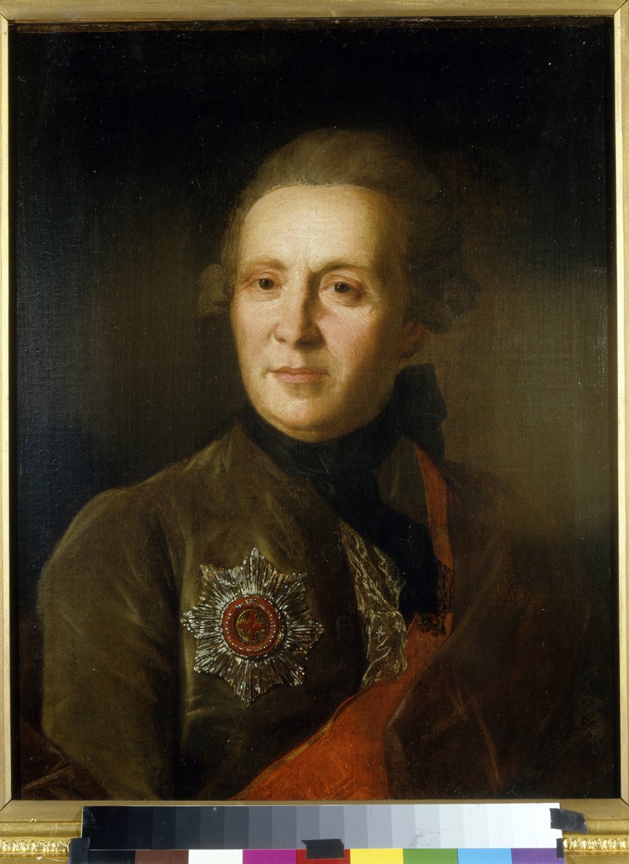 Portrét básníka Alexandra Sumarokova (1717-1777) (Portrét básníka A. Sumarokova). Obraz Fjodora (Fedora nebo Fiodora) Stěpanoviče Rokotova (1735-1808), olej na plátně, cca 1770-1780. Ruské umění 18. století. Státní muzeum umění Lotyšské republiky, Riga (L od Fedor Stepanovich Rokotov