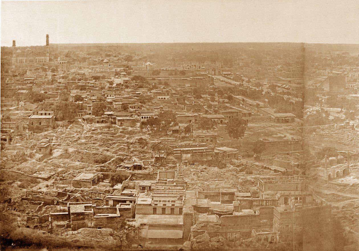Panorama MachiBoran, Lucknow od Felice Beato