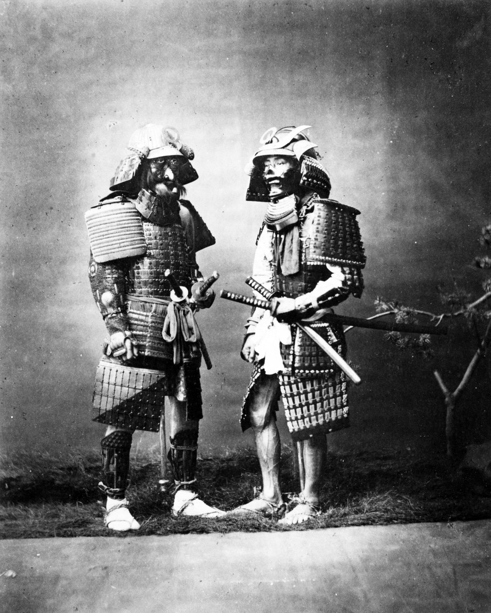 Samuraj, kolem 1860-80 od Felice Beato