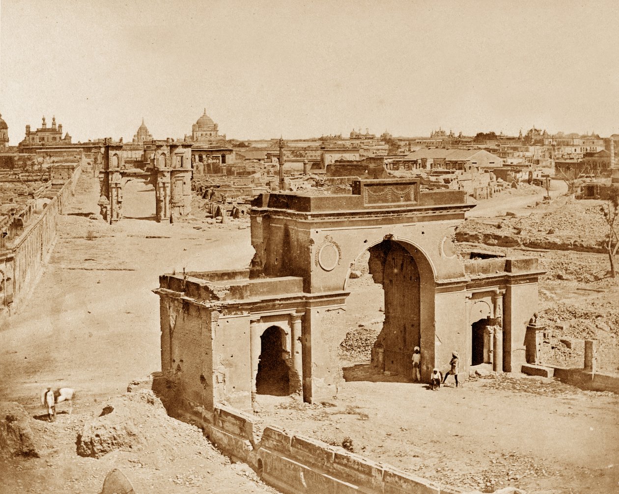 Strážní brána Bailee, Lucknow od Felice Beato