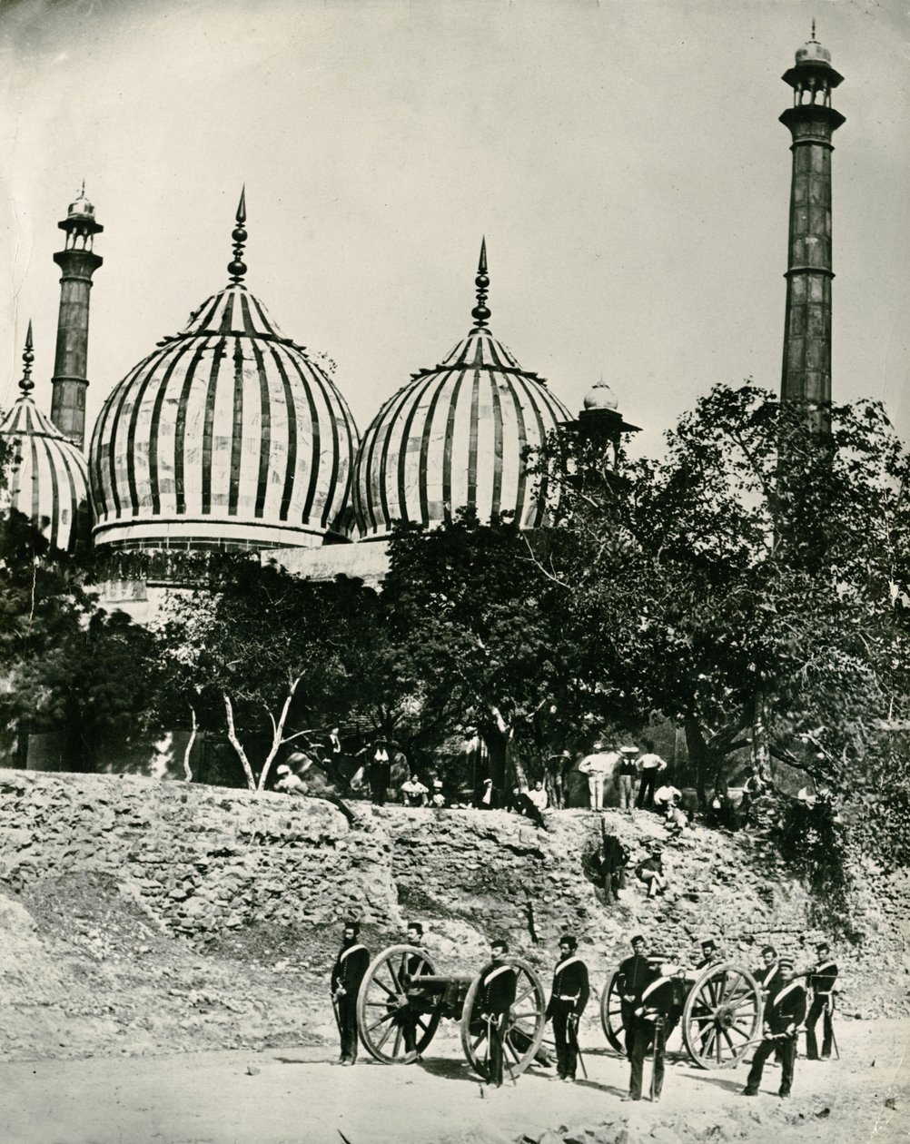 Zinat-ul-masjid, Dillí, kolem roku 1858 od Felice Beato