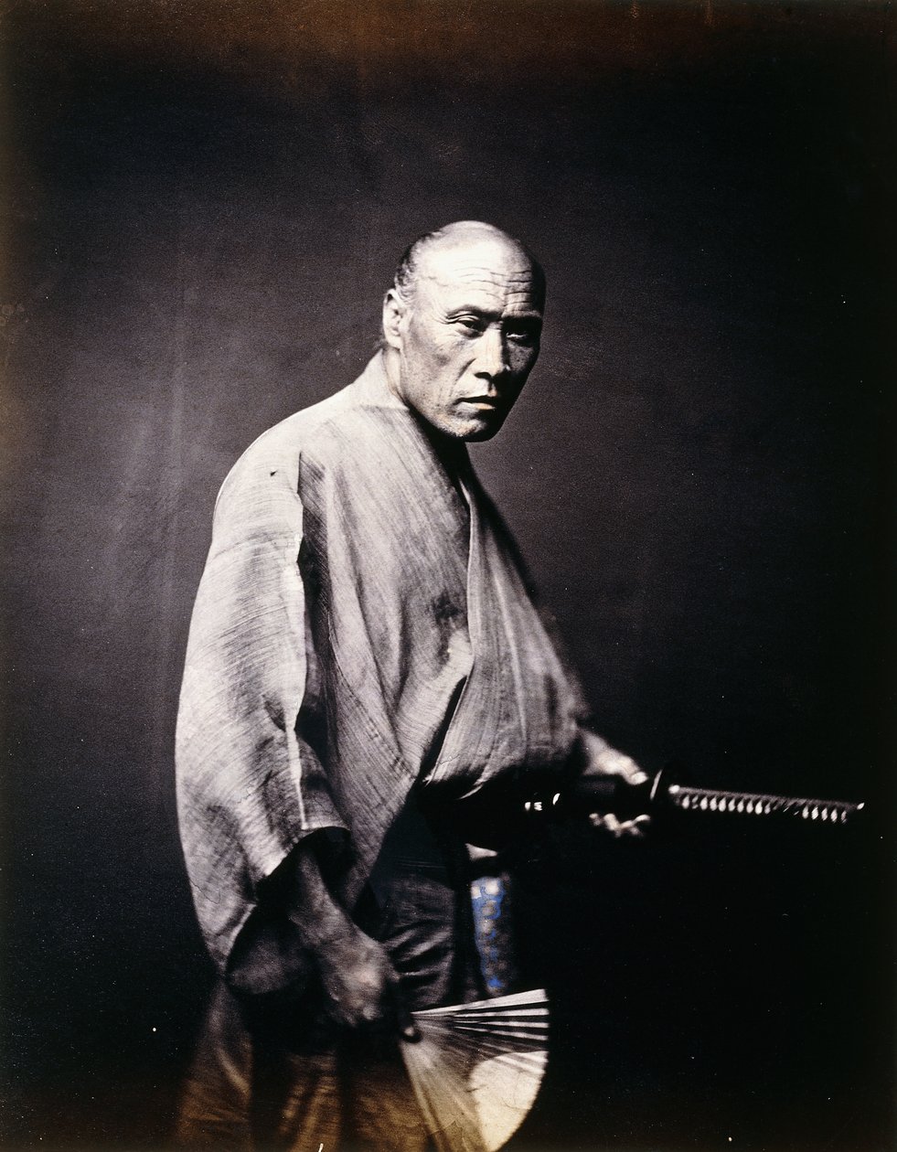 Japonský samuraj, kolem 1864-1866 od Felice Beato