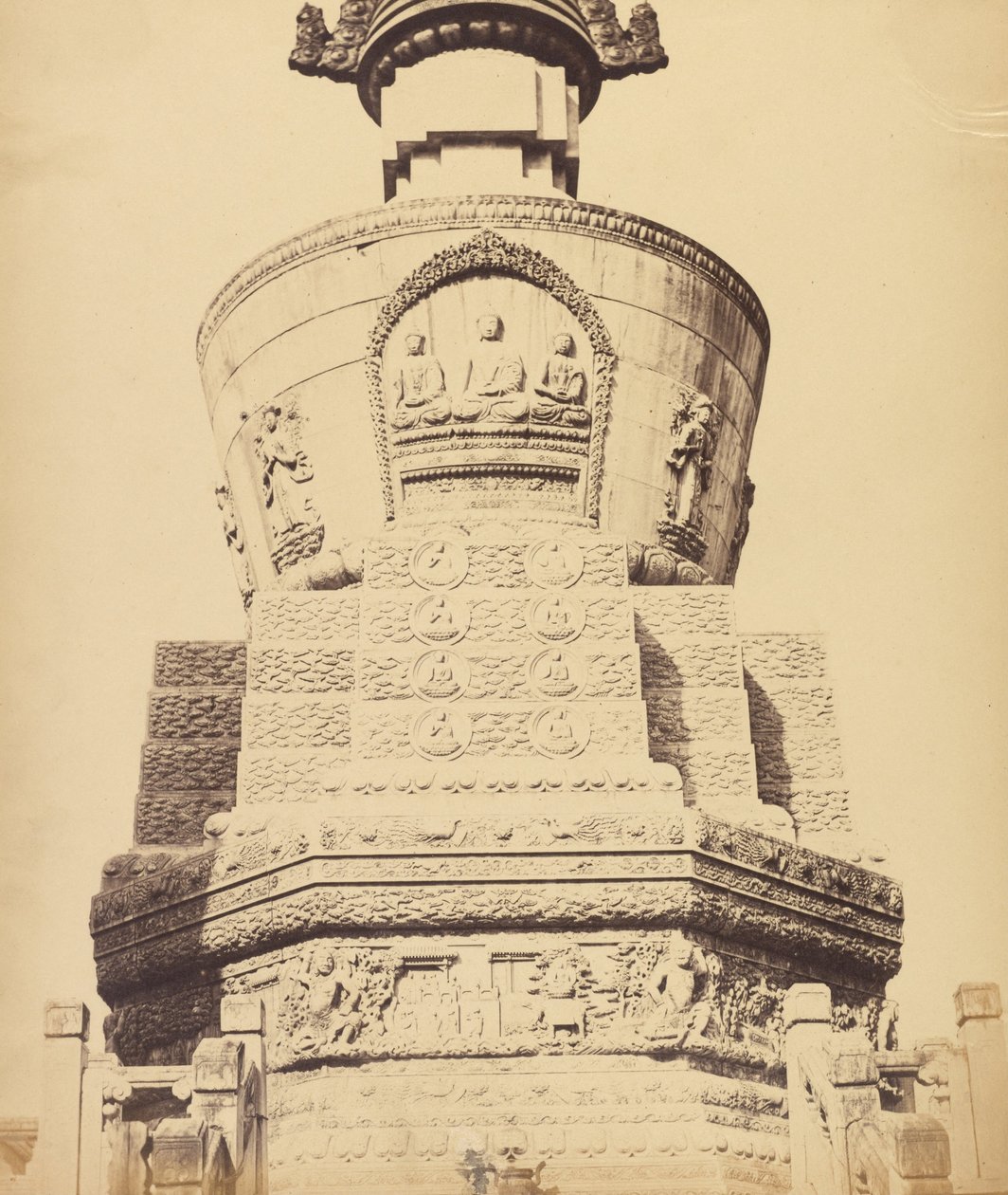 Architectural View of the Lama Temple near Pekin, October 1860 od Felice Beato