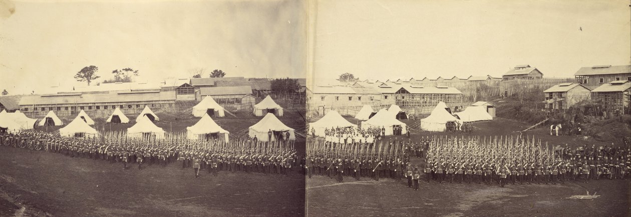 Skupinový portrét královského námořního praporu od Felice Beato