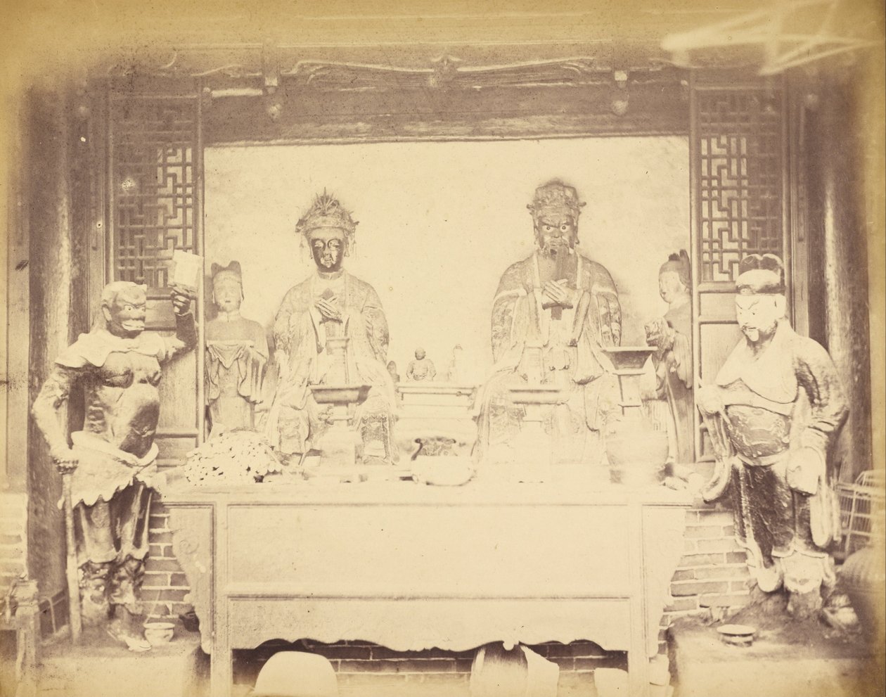 Sídlo společnosti, 1. divize, Pehtang, Čína, 1. srpna 1860 od Felice Beato