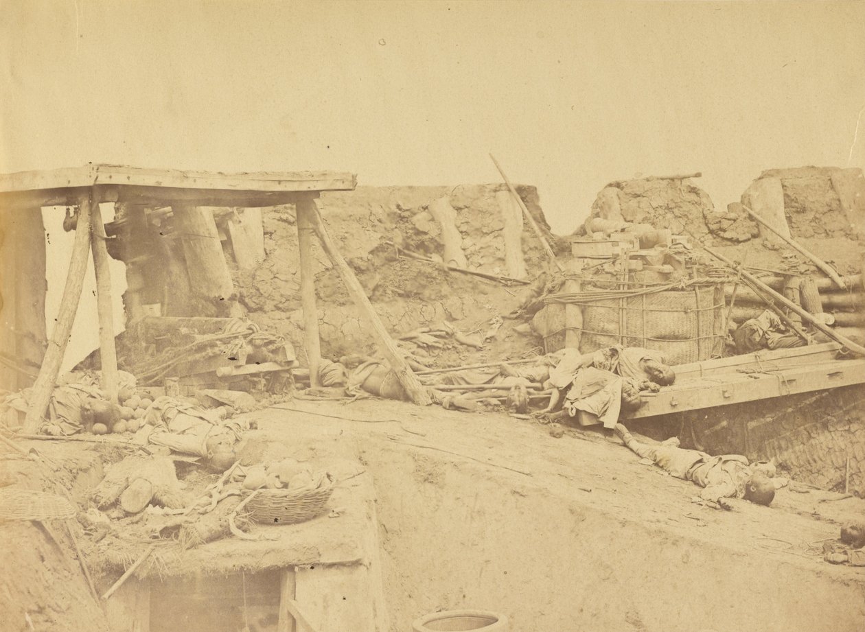 Interiér britského vstupu, North Fort 21. srpna 1860 od Felice Beato
