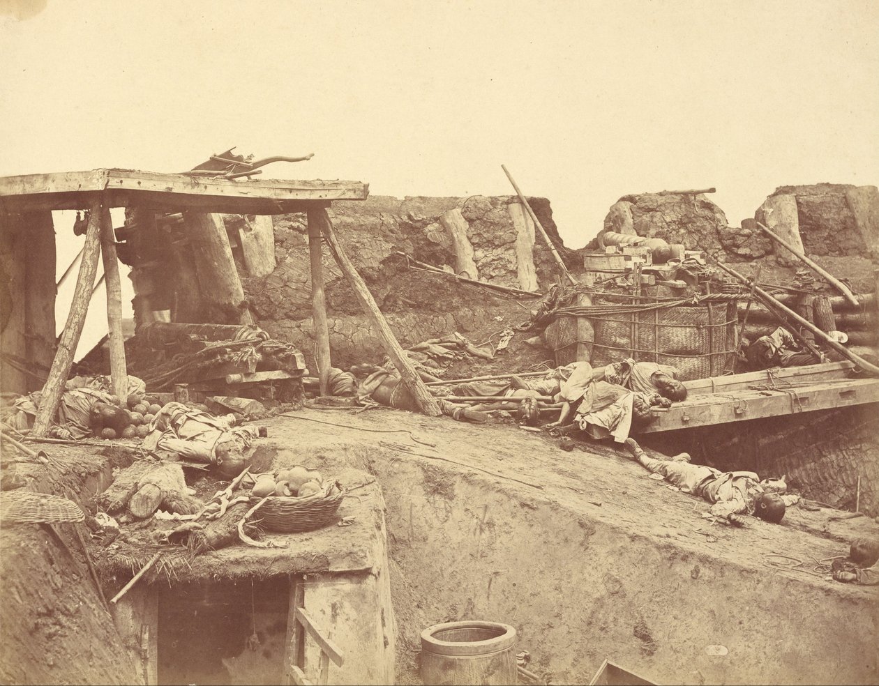 Interiér anglického vstupu do severní pevnosti 21. srpna 1860 od Felice Beato