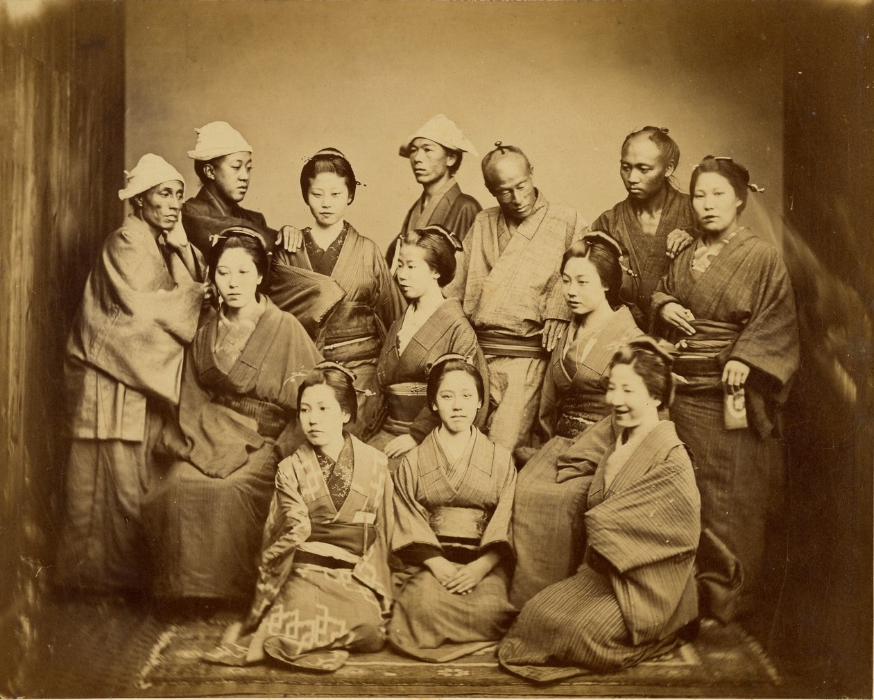 Japonská rodina od Felice Beato