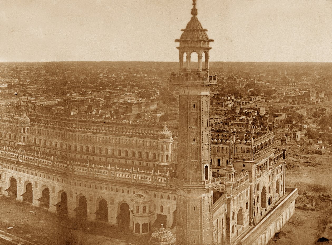 Panorama MachiBoran, Lucknow od Felice Beato