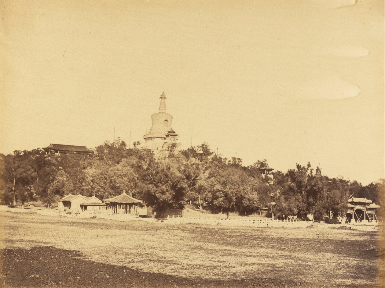 Velká pagoda na paláci císařské zimní zahrady, 29. října 1860 od Felice Beato