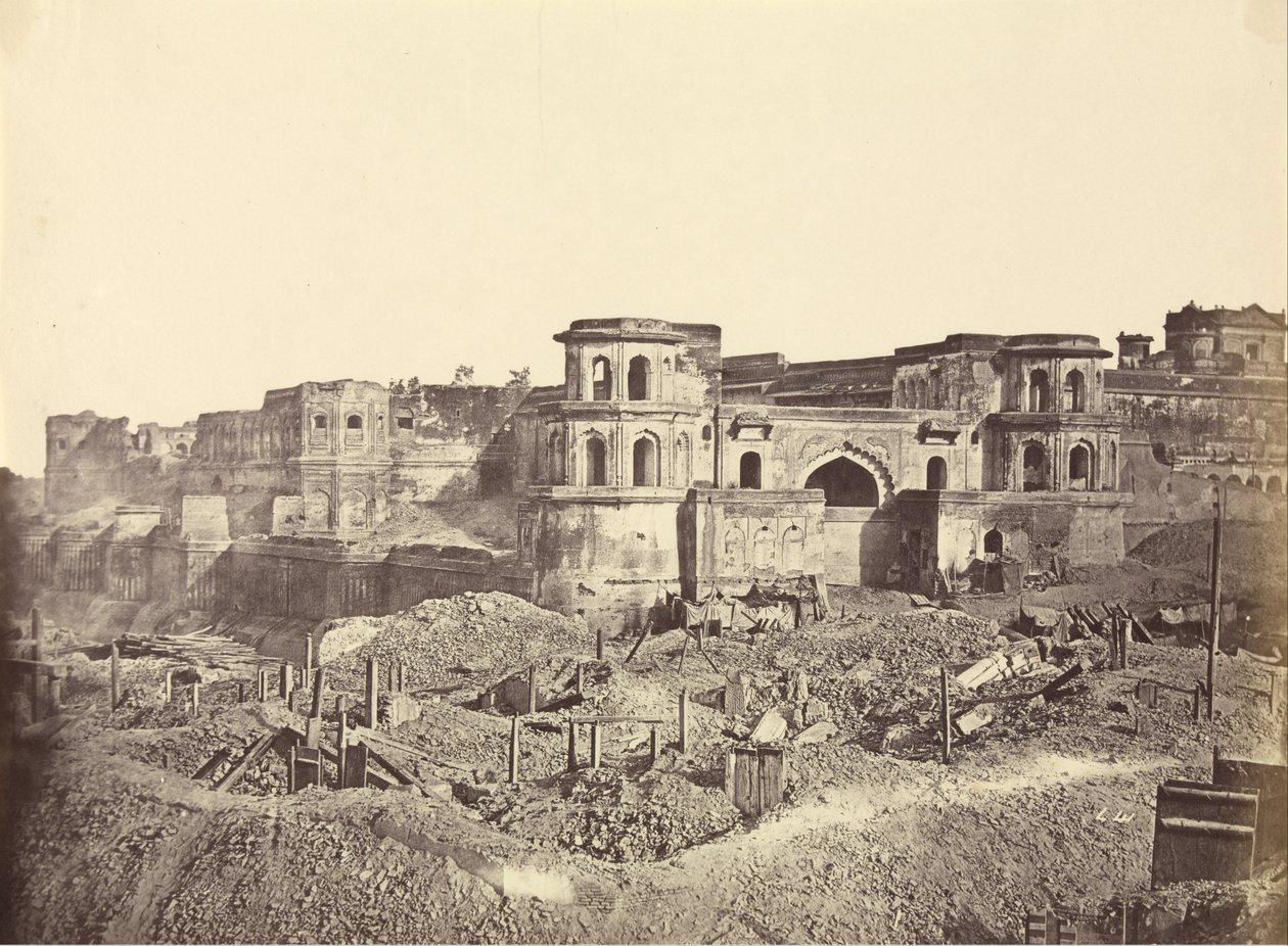 Mucha Bawn nebo stará citadela v Lucknow od Felice Beato