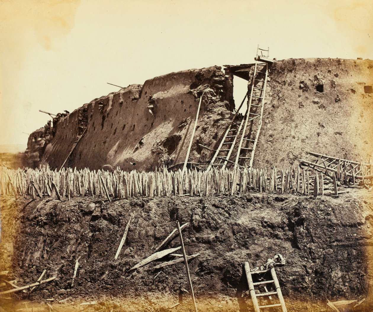 Severní pevnost Taku, Čína, 1860 od Felice Beato