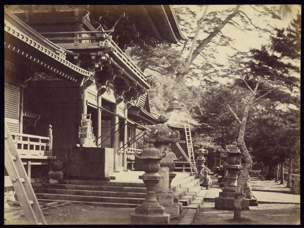 Chrám Hačiman, Kamakura od Felice Beato