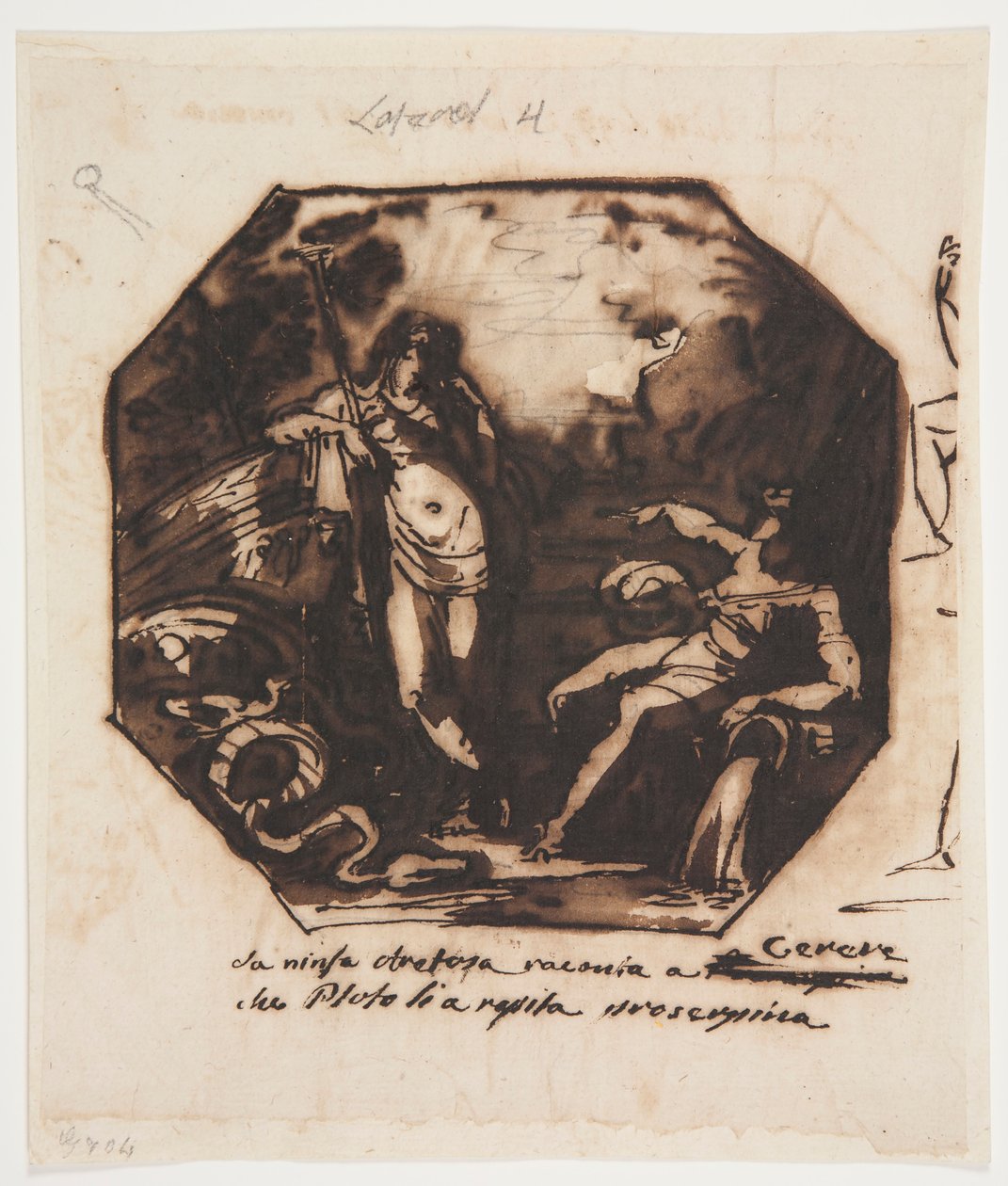 Ceres is told of the Rape of Proserpina   1261334   cs       czech Successfully Translated  Original: Portrætstudie (knæstykke) af en stående mand med højre arm på et bord med hjelm, og i venstre hånd et dokument. Ordensbånd med elefant og en stjerne t.v.  od Felice Giani