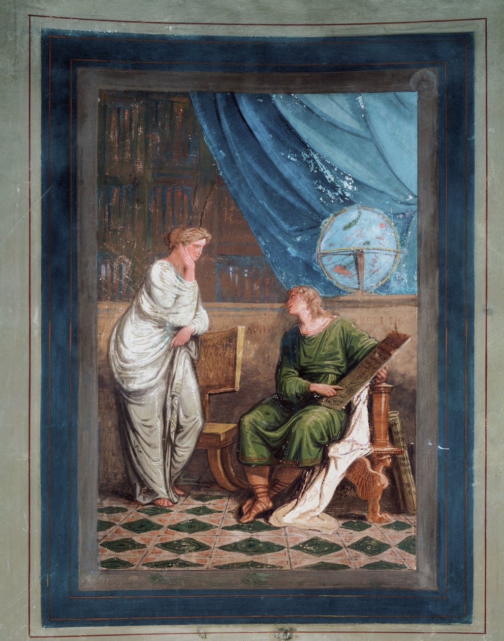 Německý astronom Johannes Kepler (freska od Felice Giani