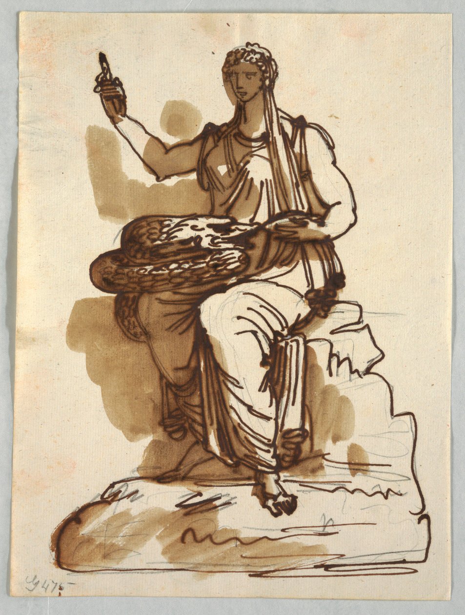 Hygeia, po antické soše v Giustiniani Collection, Řím od Felice Giani