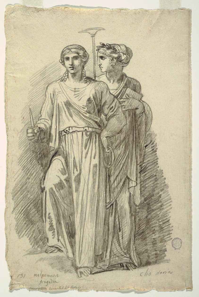 Melpomene, Múza tragédie a Clio, Múza historie od Felice Giani