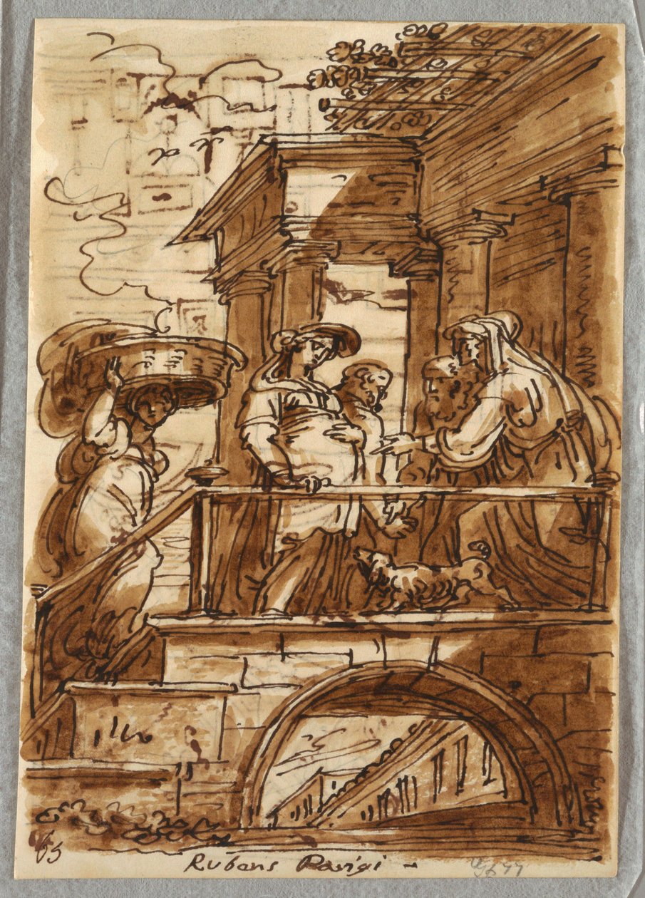 Studie o vizitaci podle Petra Paula Rubense od Felice Giani