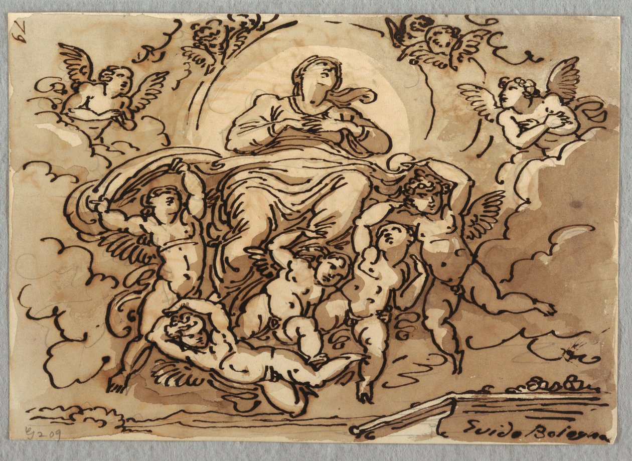 Zvěstování Panny Marie, po Guido Reni od Felice Giani