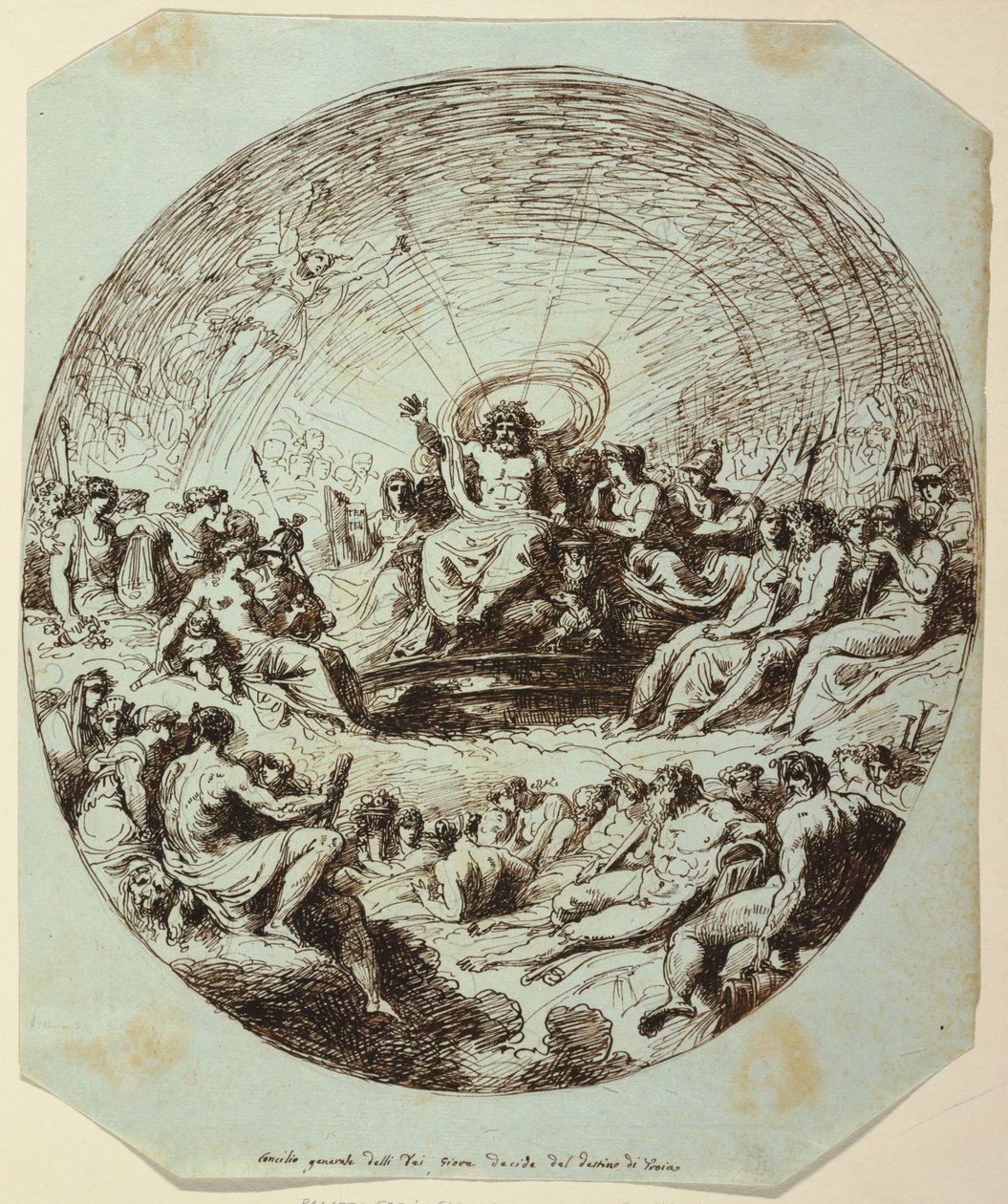 Zeus rozhoduje o osudu Tróje, Palazzo Gessi, Faenza od Felice Giani