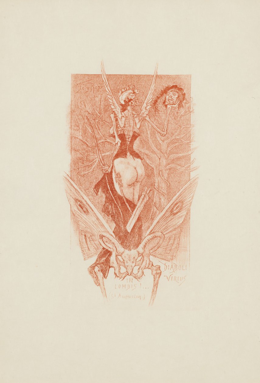 Diaboli Virtus in Lombis od Félicien Rops
