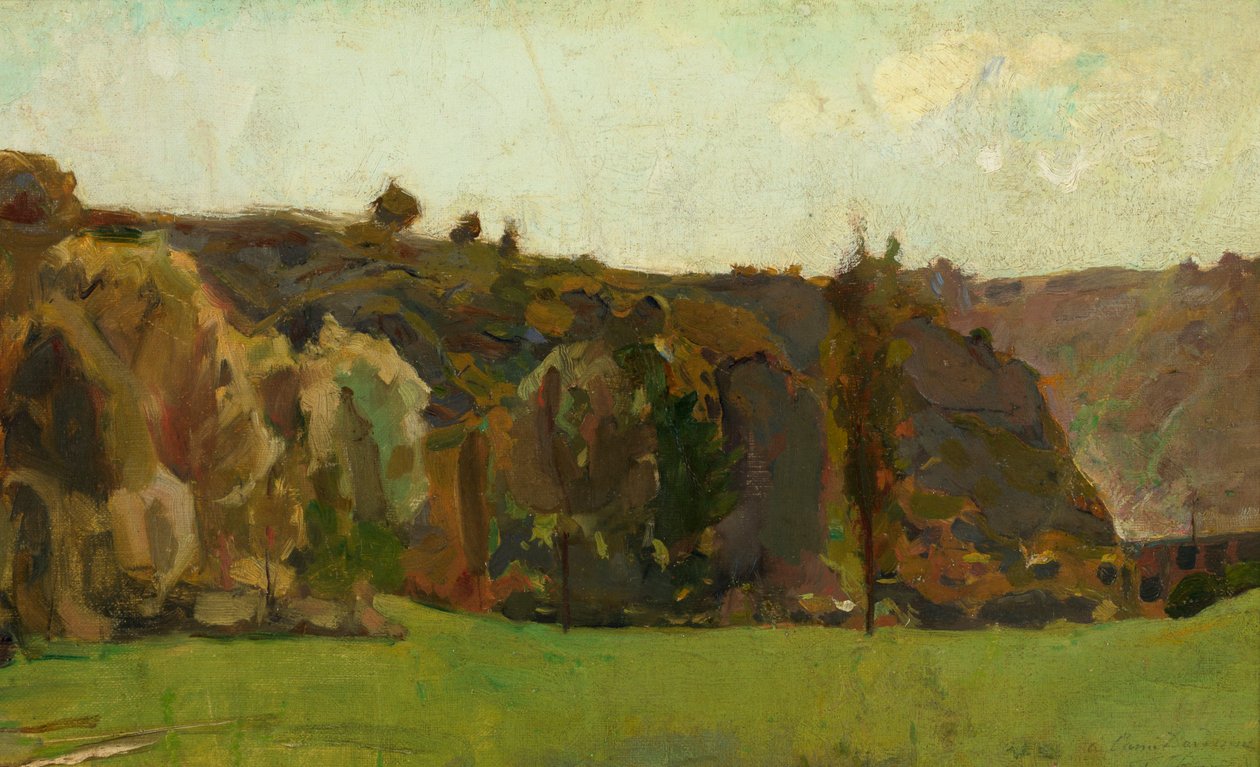 Krajina v Ardenách od Félicien Rops