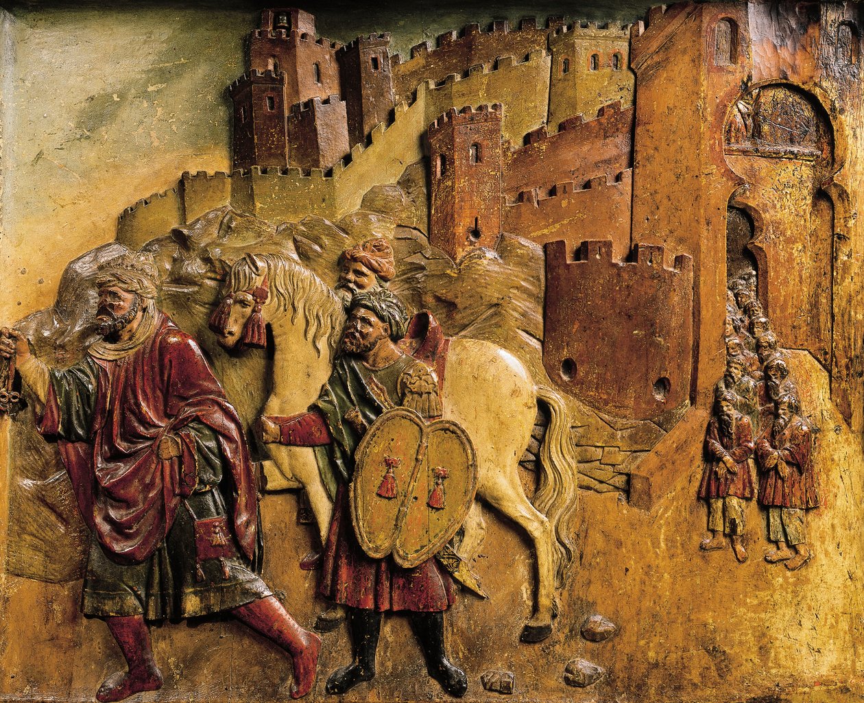 Boadbil poslední muslimský král opouštějící Granadu v roce 1492 poté, co předal klíče od města od Felipe Bigarny or Vigarny