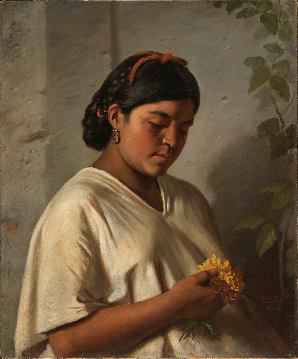Indka s měsíčkem, 1876 od Felipe Santiago Gutierrez