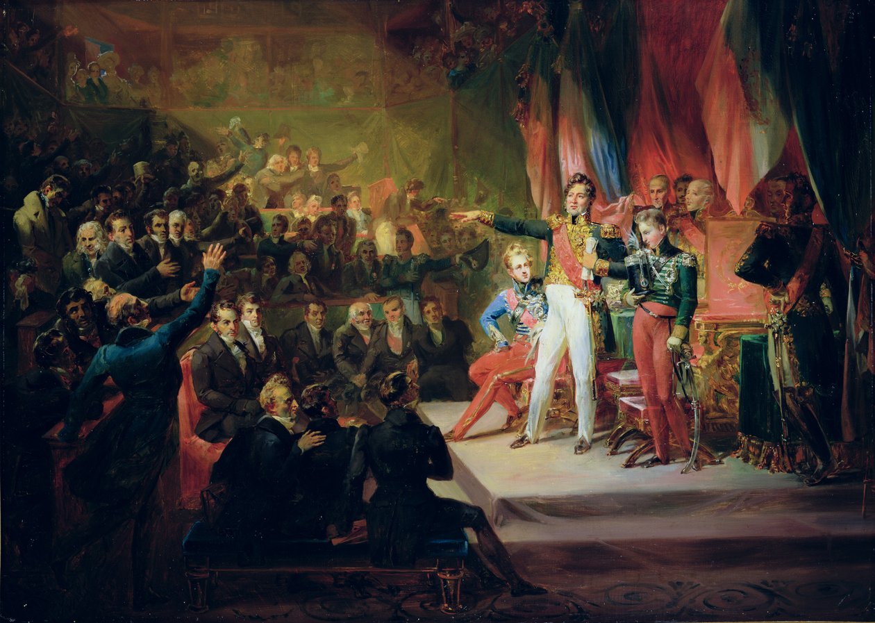 Přísaha Louise-Philippa (1773-1850) 9. srpna 1830 od Felix Auvray