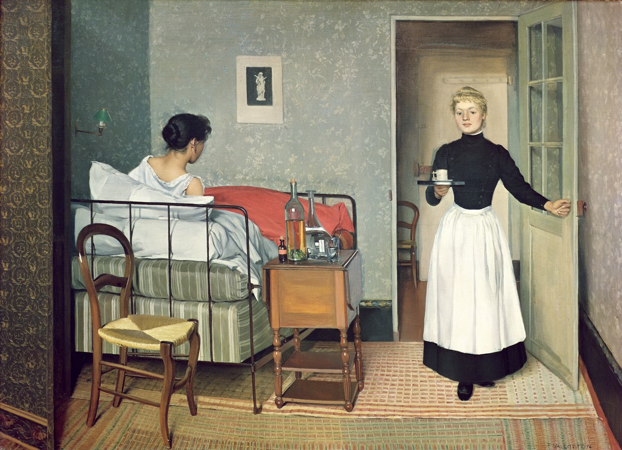 Nemocné dítě (Helene Chatenay) 1892 od Felix Edouard Vallotton