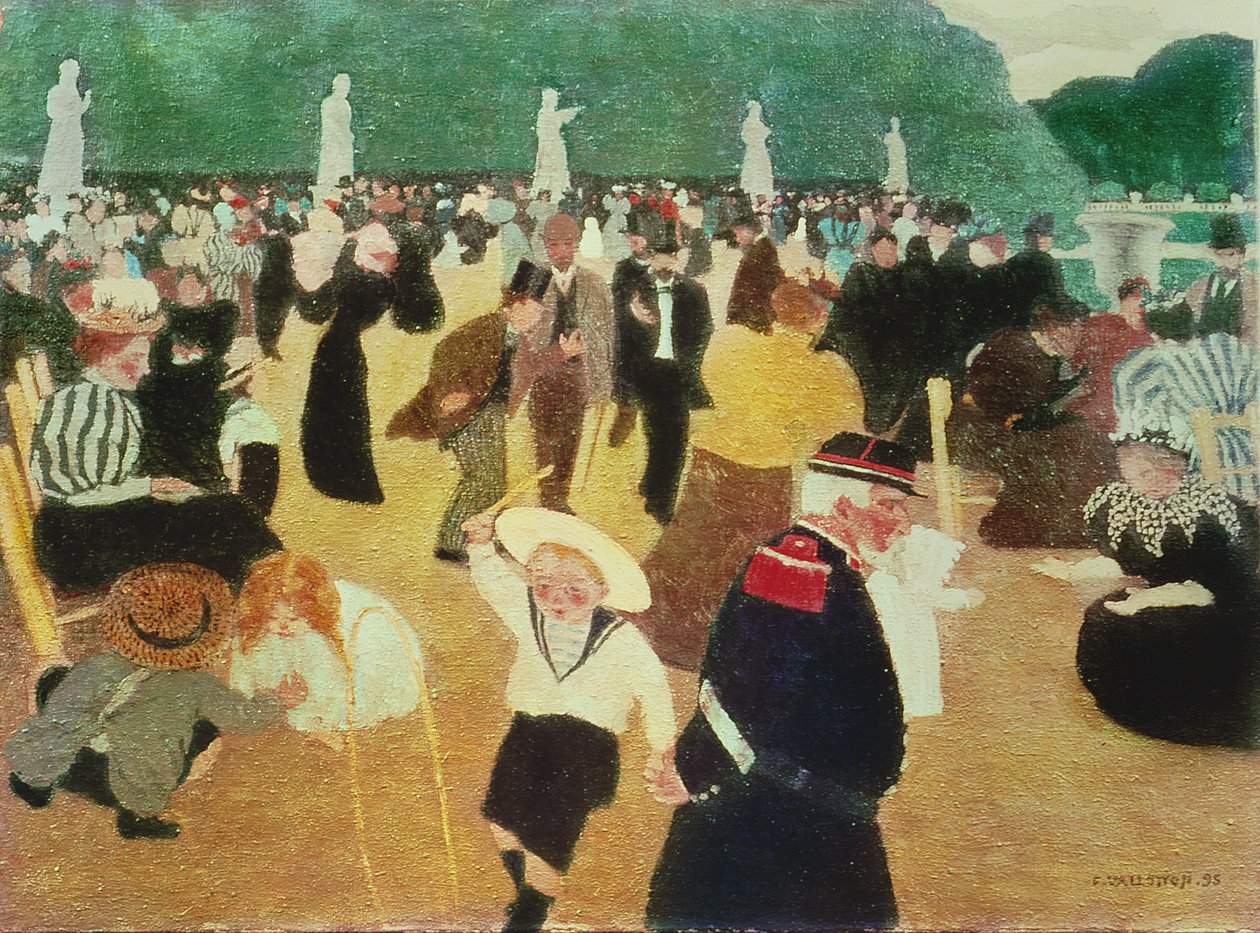 Lucemburské zahrady, 1895 od Felix Edouard Vallotton