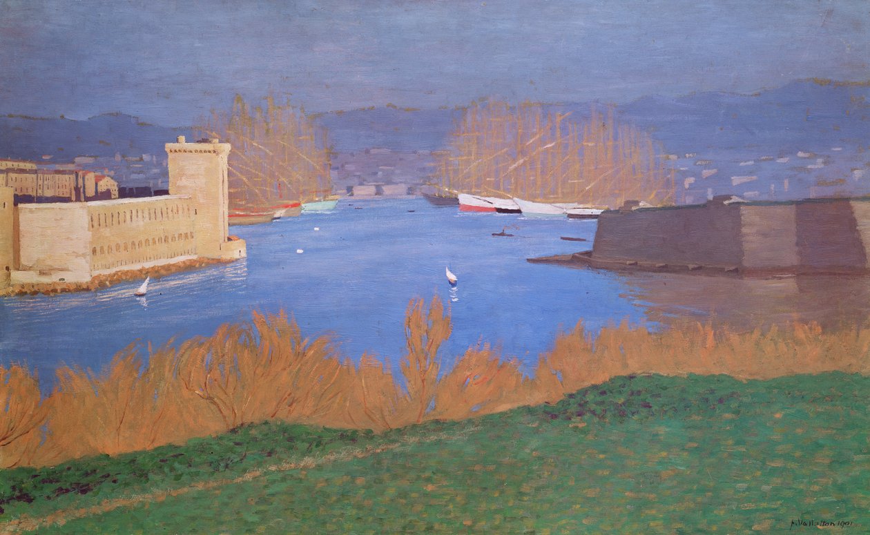 Přístav Marseille, 1901 od Felix Edouard Vallotton