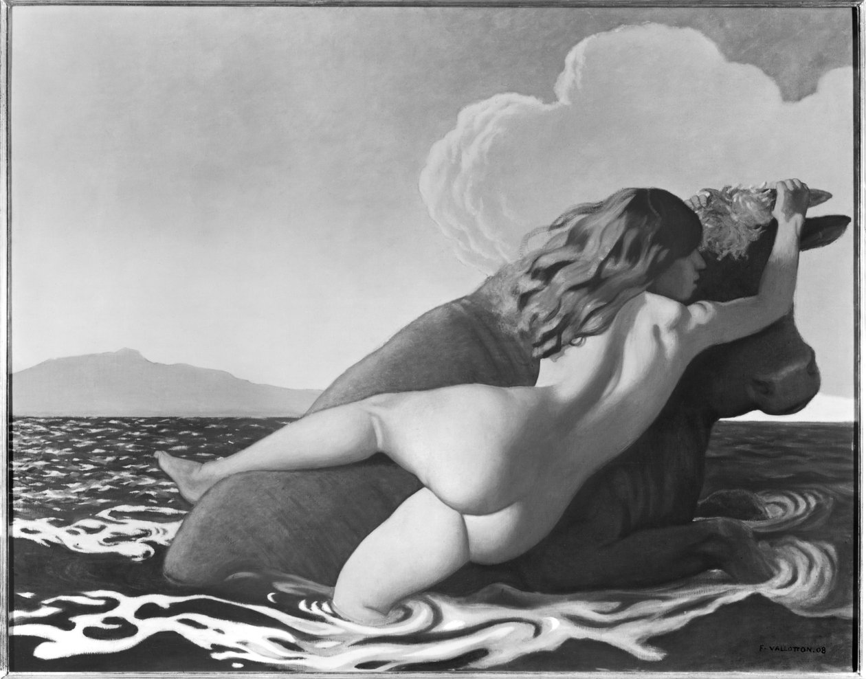 Znásilnění Evropy od Felix Edouard Vallotton