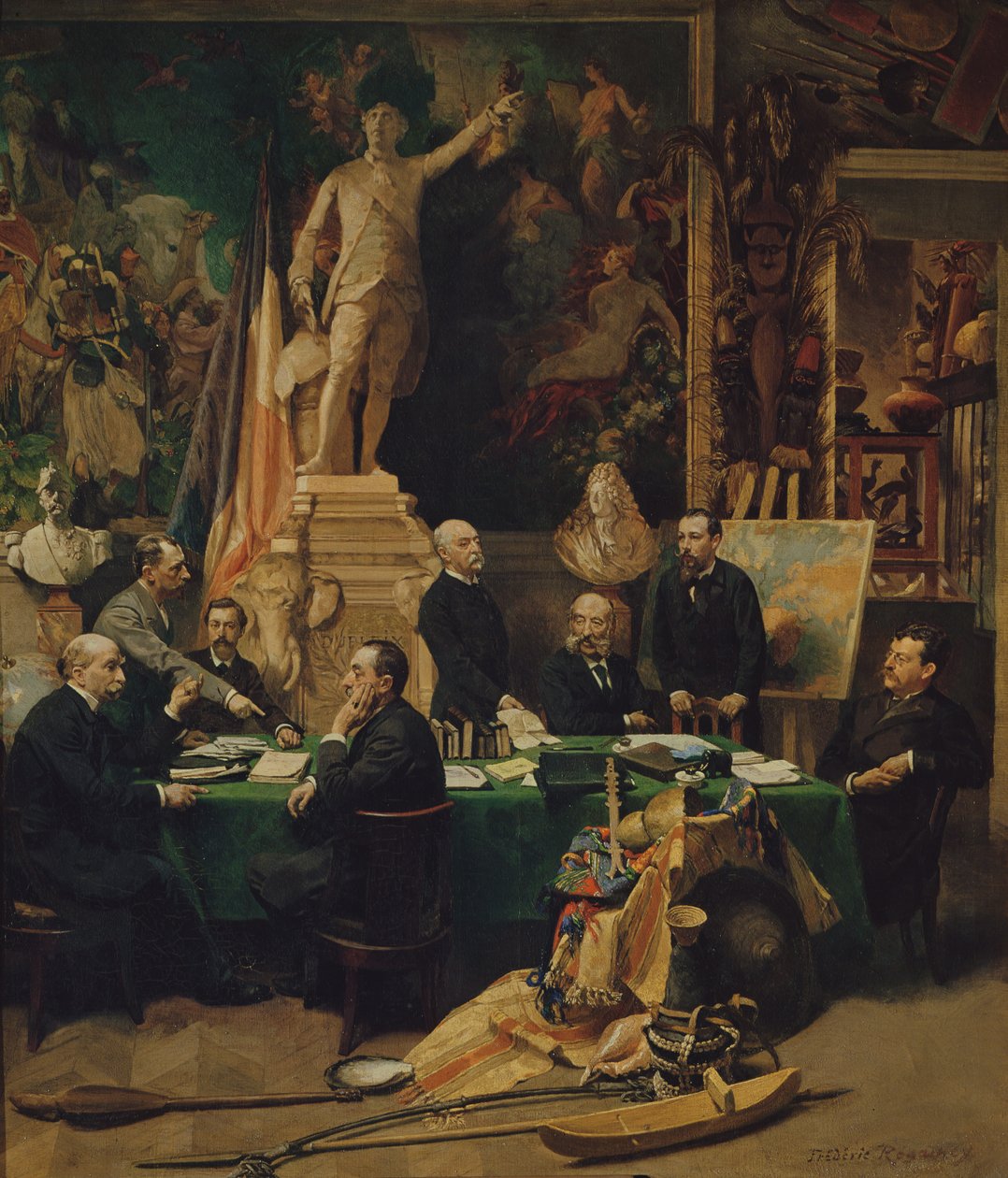 Koloniální delegáti a Jules Ferry (1832-93) 1892 od Felix Regamey