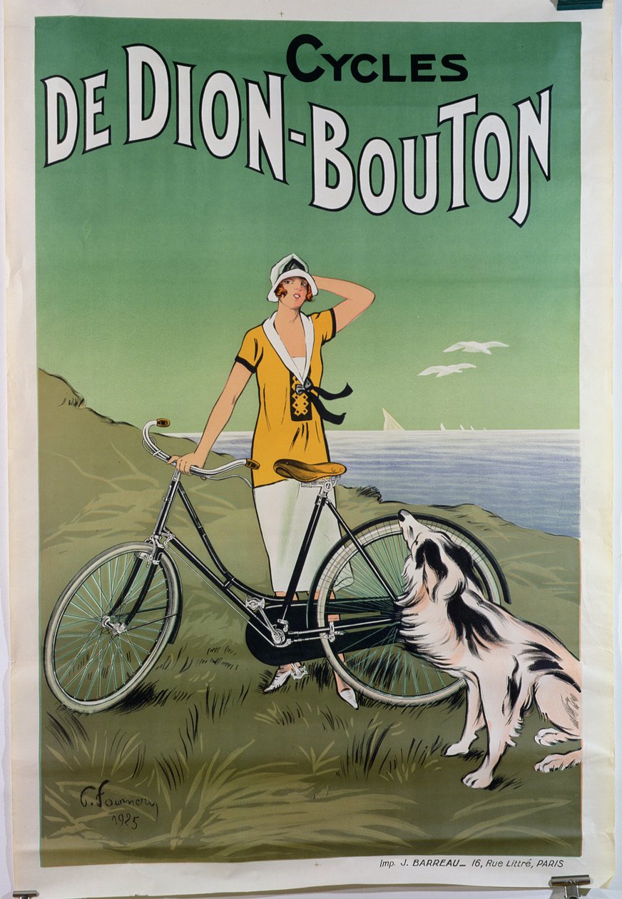 Plakát propagující cykly „De Dion-Bouton“, 1925 od Felix Fournery
