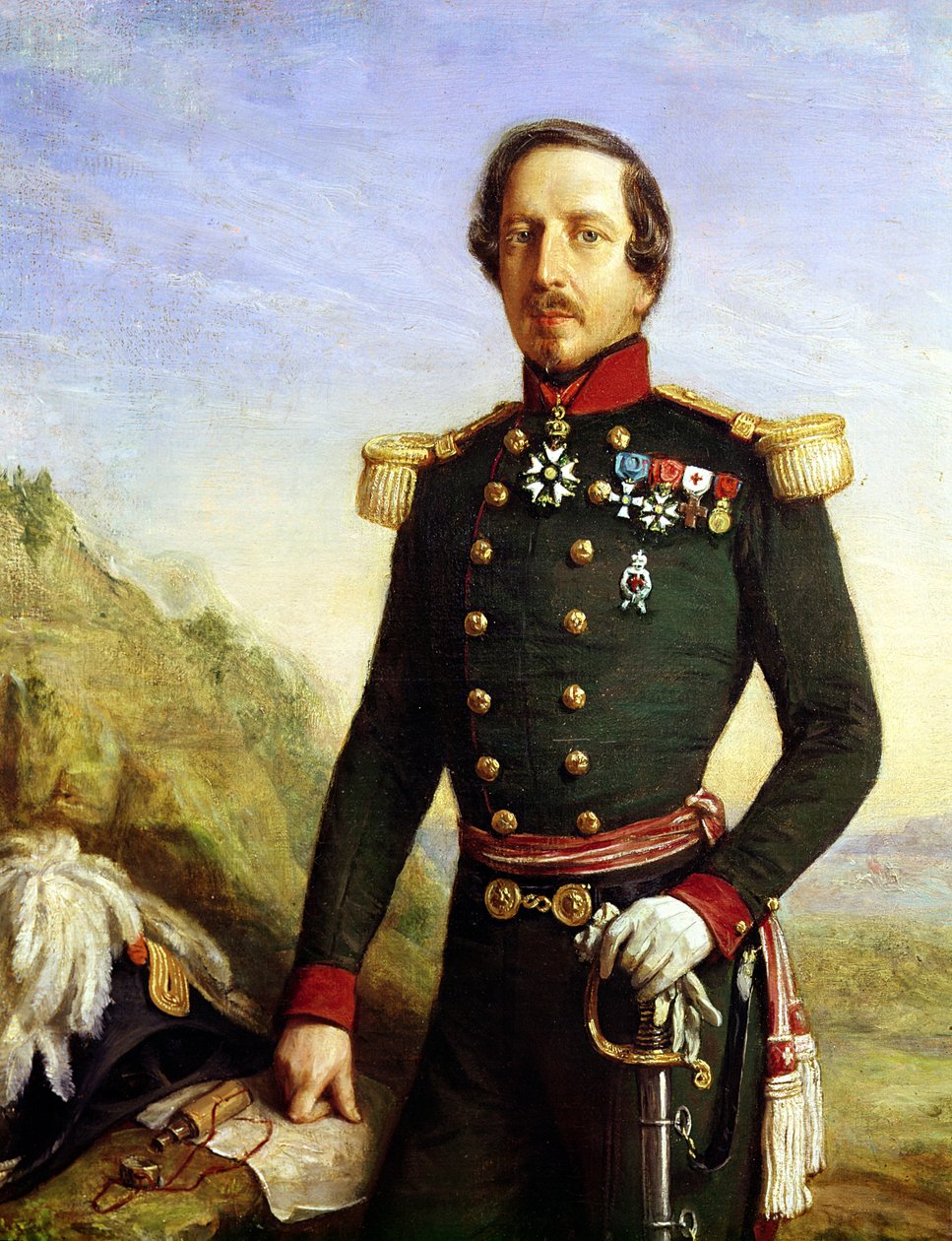 Portrét Napoleona III. (1808-73) 1852 (detail) od Felix Francois Barthelemy Genaille