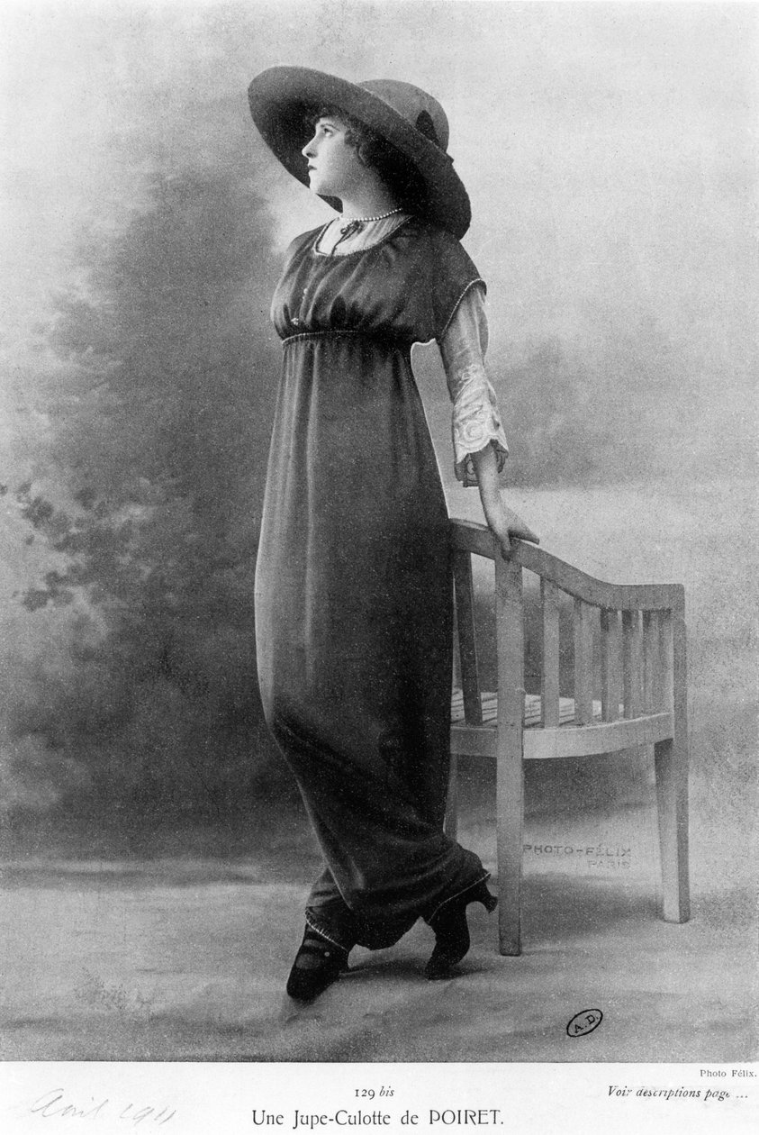 Dělená sukně od Paula Poireta (1879-1944), duben 1911 od Felix Studio