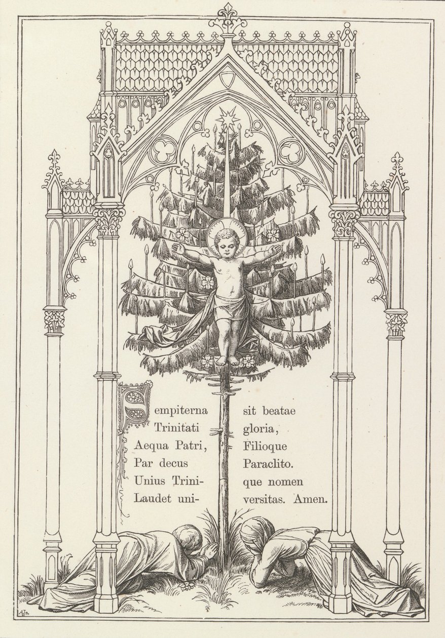 vánoční sen Průvod, 1867. od Felix A. Joerdens