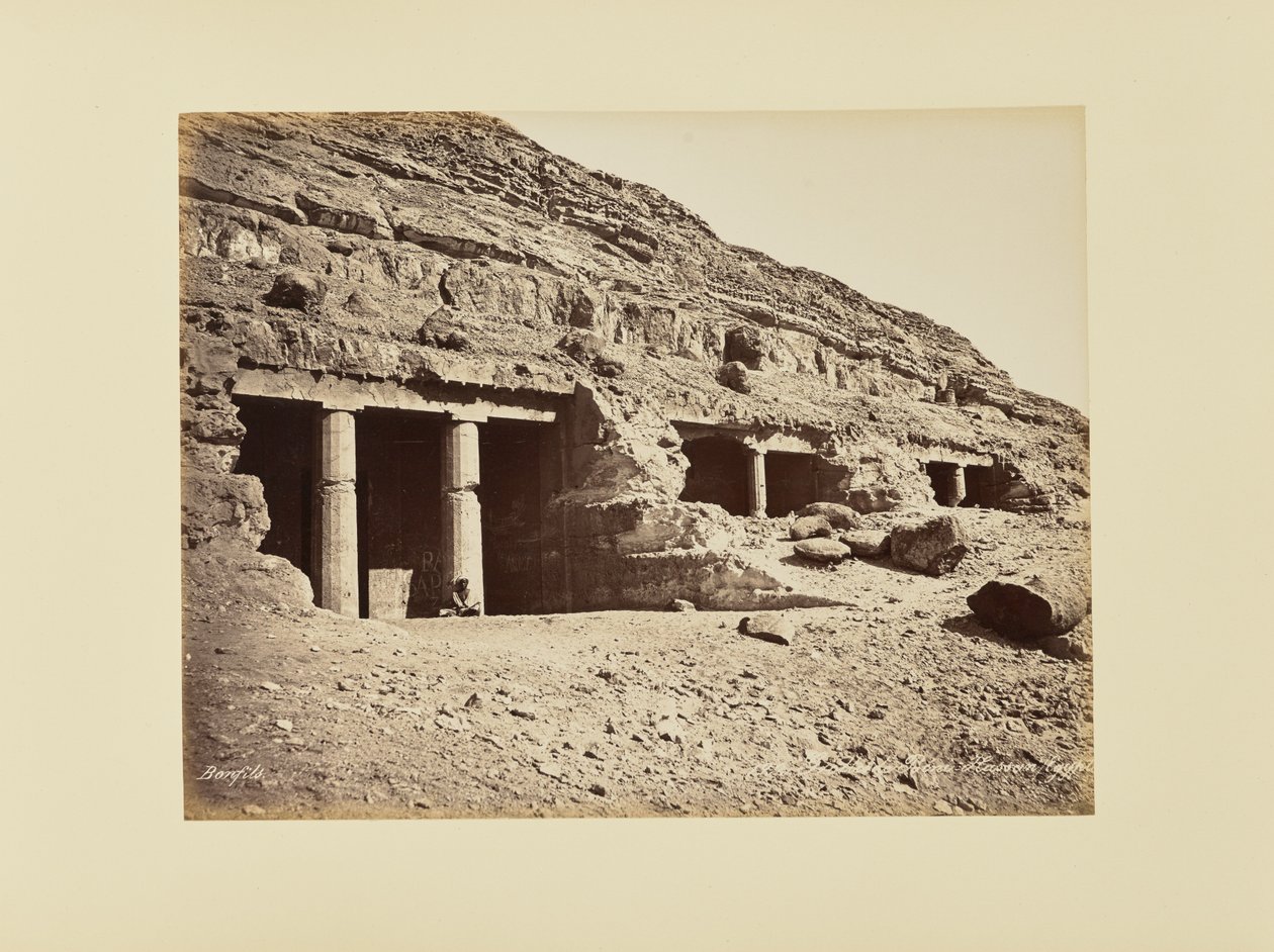 Jeskyně Béni-Hassan, Egypt od Félix Bonfils