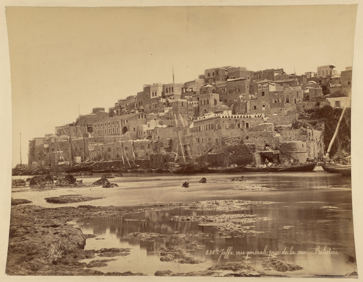 Jaffa, celkový pohled od moře, Palestina od Félix Bonfils