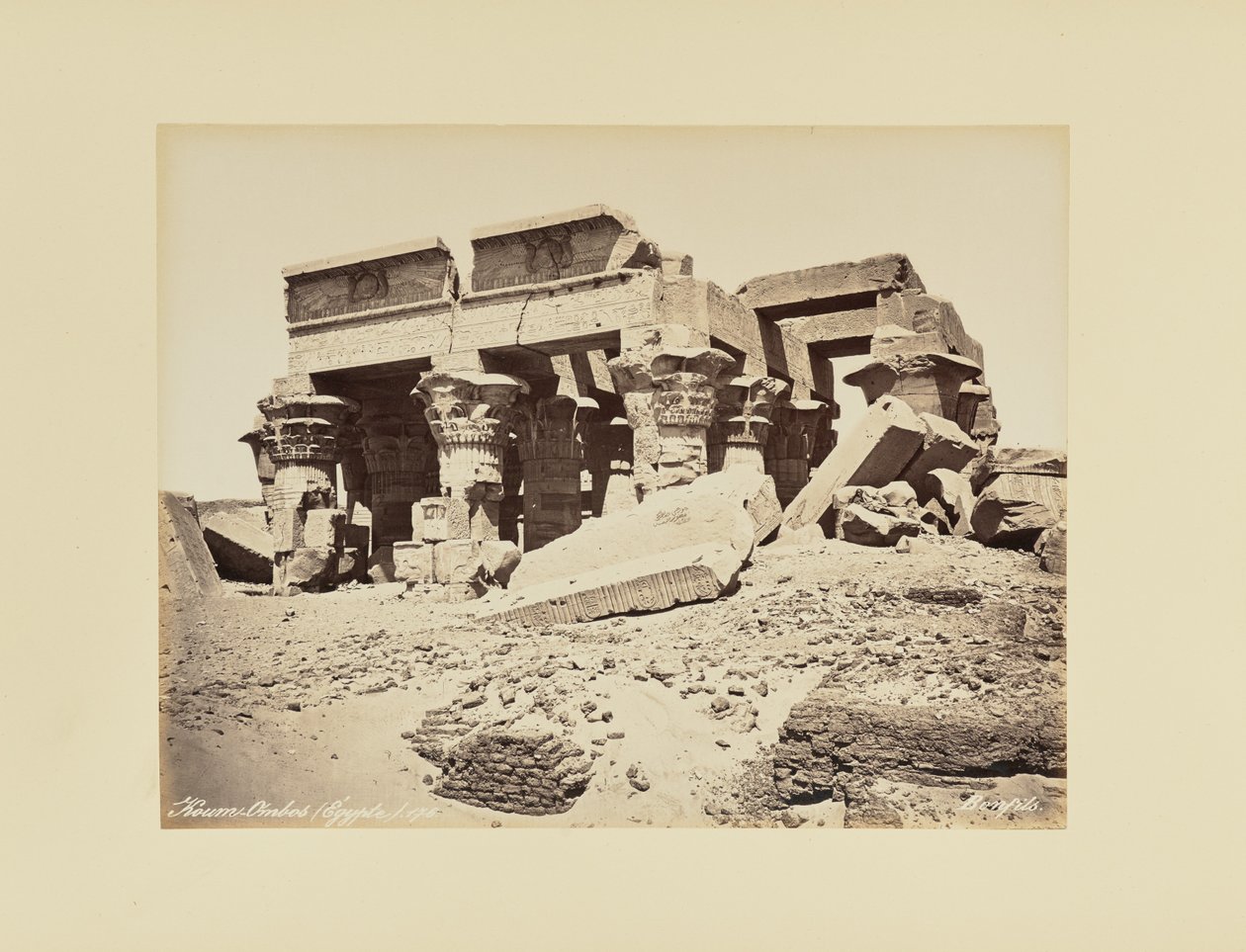 Koum-Ombos (Egypt) od Félix Bonfils