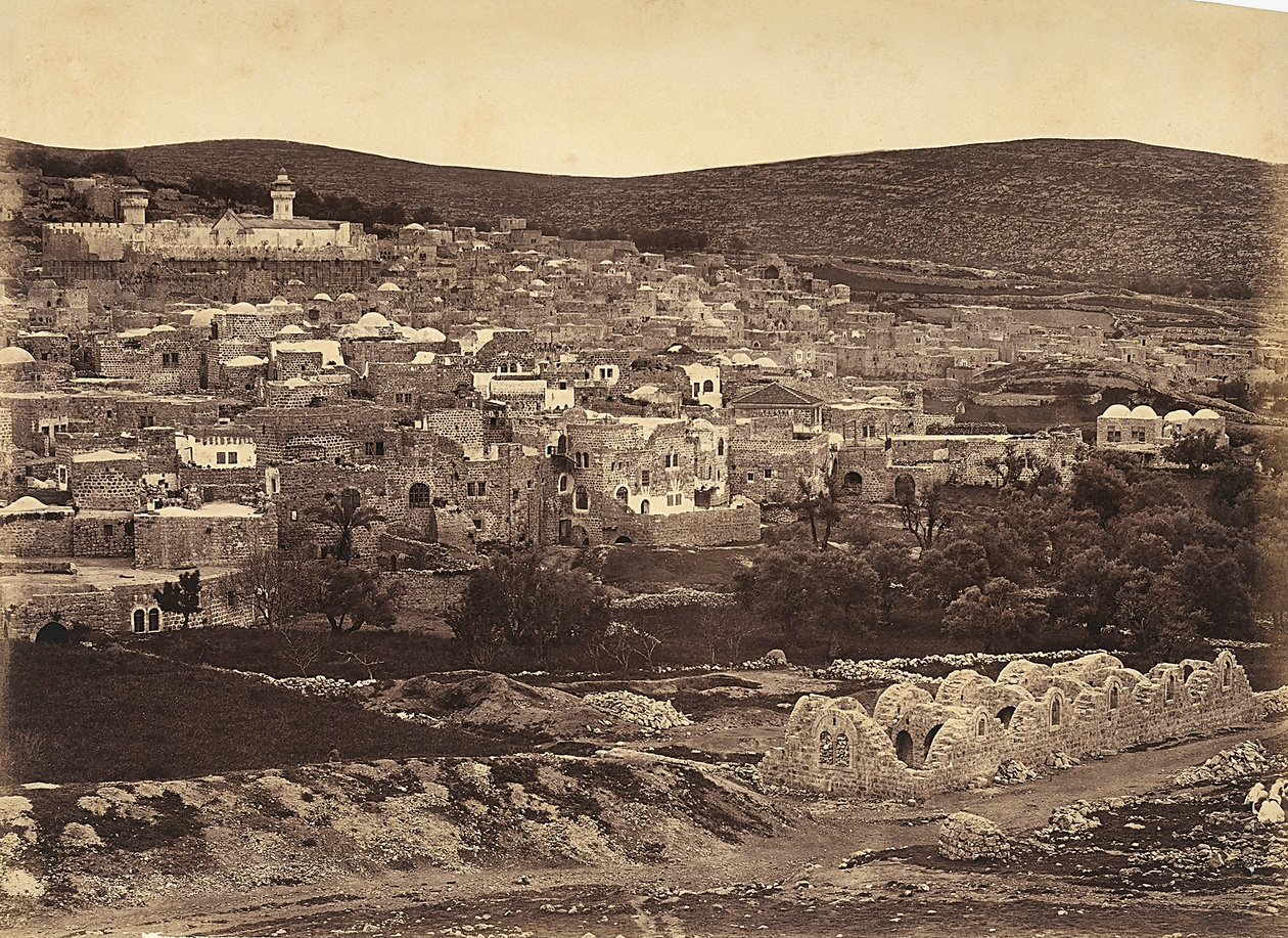 Panoramatický pohled na Nazaret, Izrael od Félix Bonfils