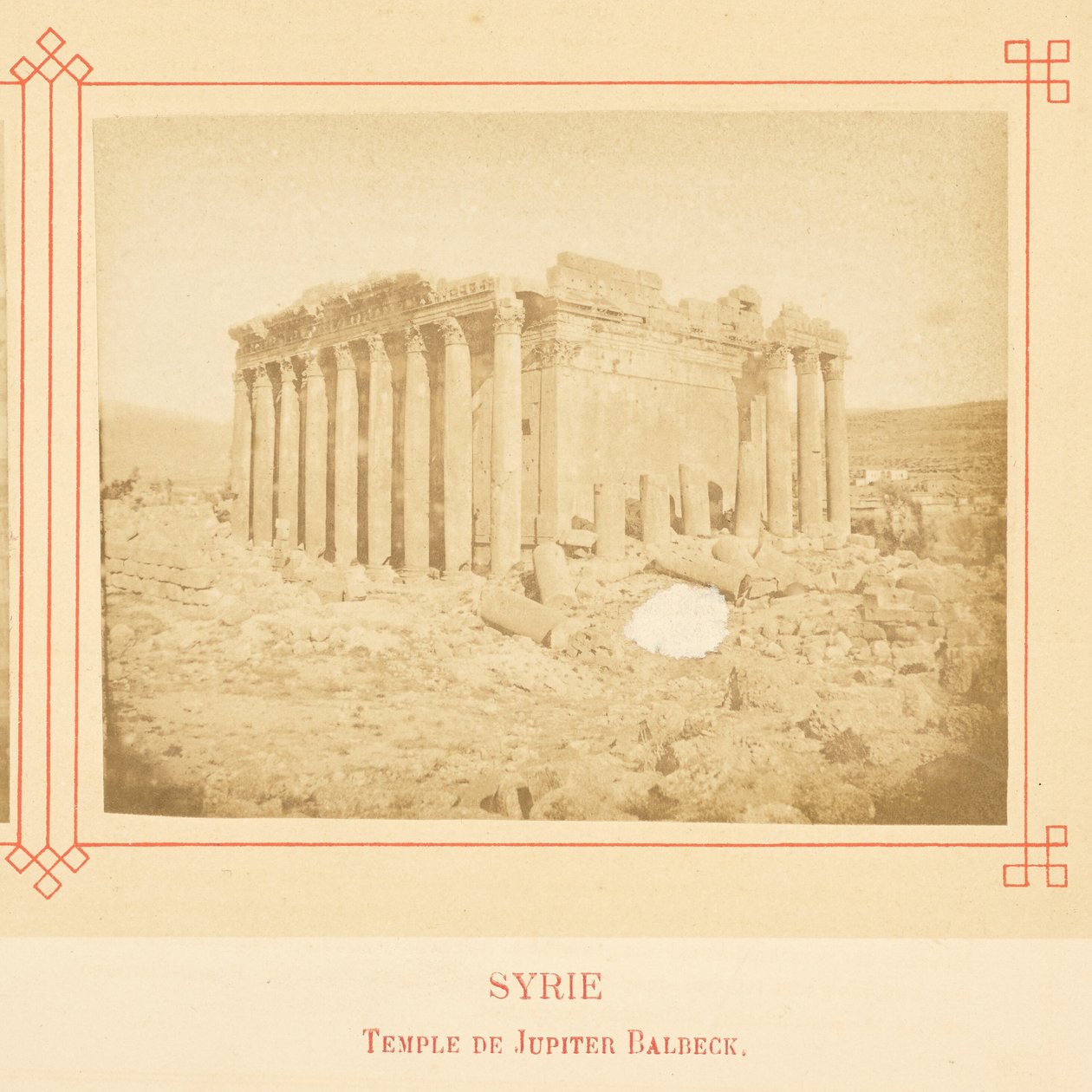 Jupiterův chrám, Baalbek od Félix Bonfils