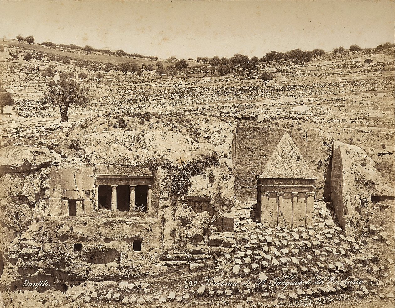 Hrob svatého Jeronýma v Palestině od Félix Bonfils
