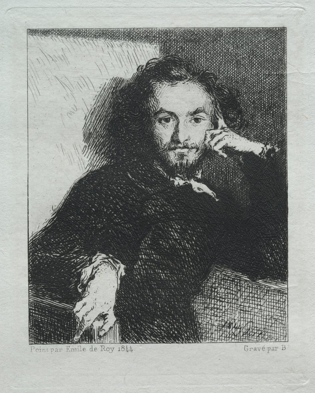 Baudelaire, po Emilu de Roy od Felix Bracquemond