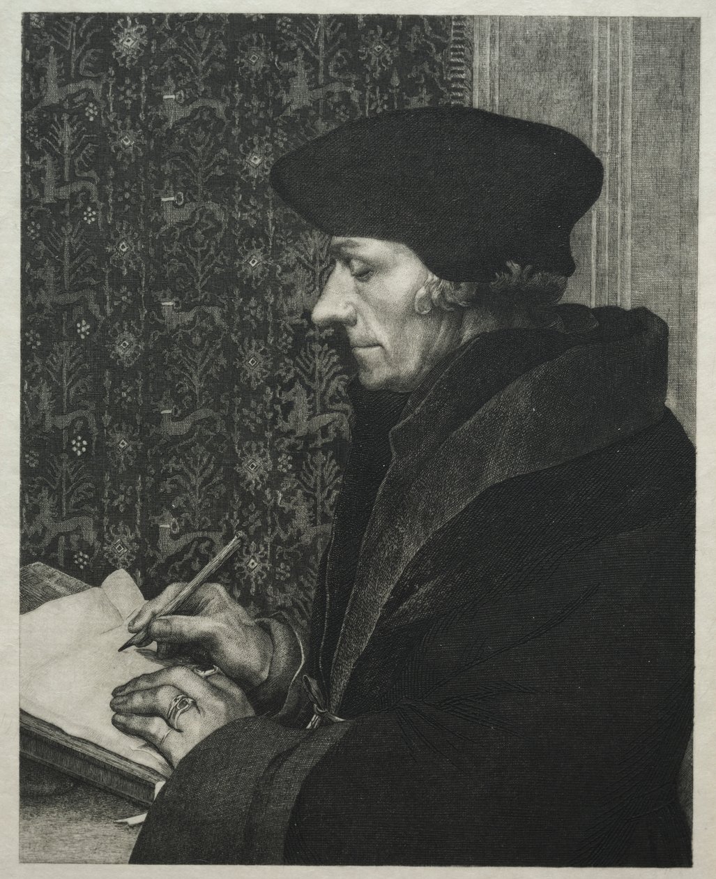 Erasmus, po Holbeinovi od Felix Bracquemond