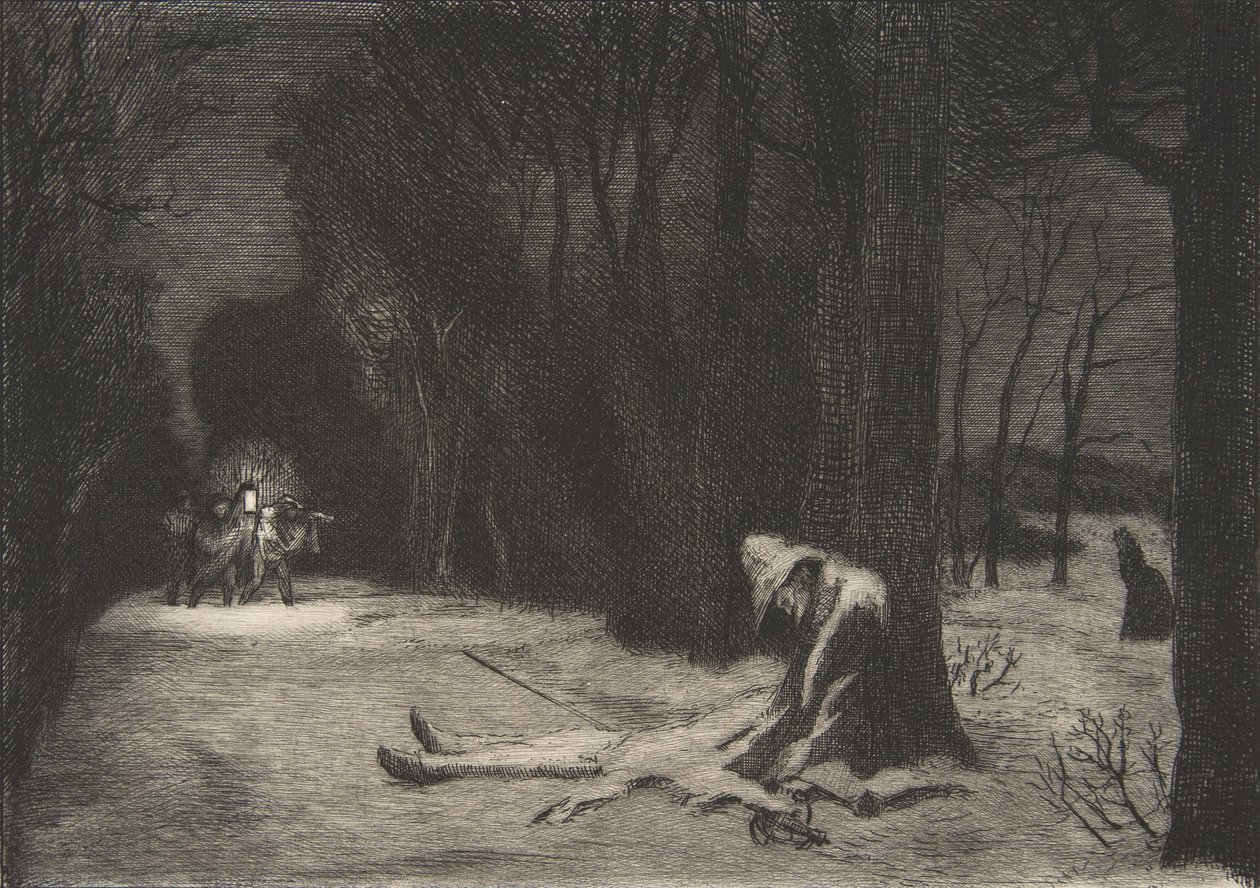 Smrt kapitána Matamore Fracasse, 1864. od Felix Bracquemond