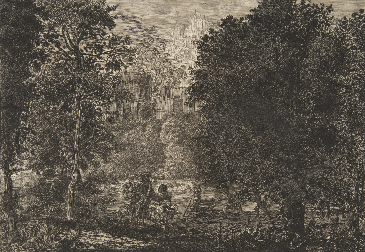 Plamen je blízko ohně, asi 1853-5. od Felix Bracquemond